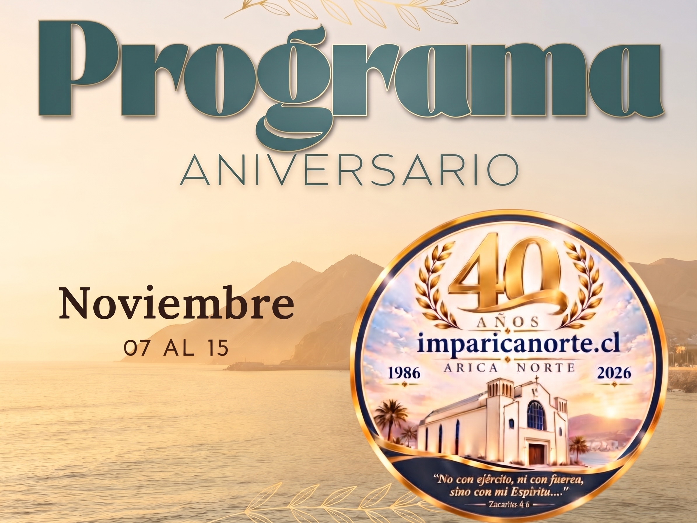 Calendario Aniversario 40º