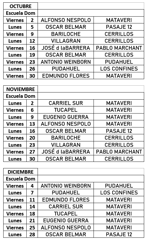 Calendario de Carlos Ibañez